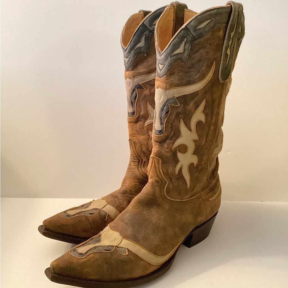 Old Gringo Longhorn Steer Cowboy Boots sz 11